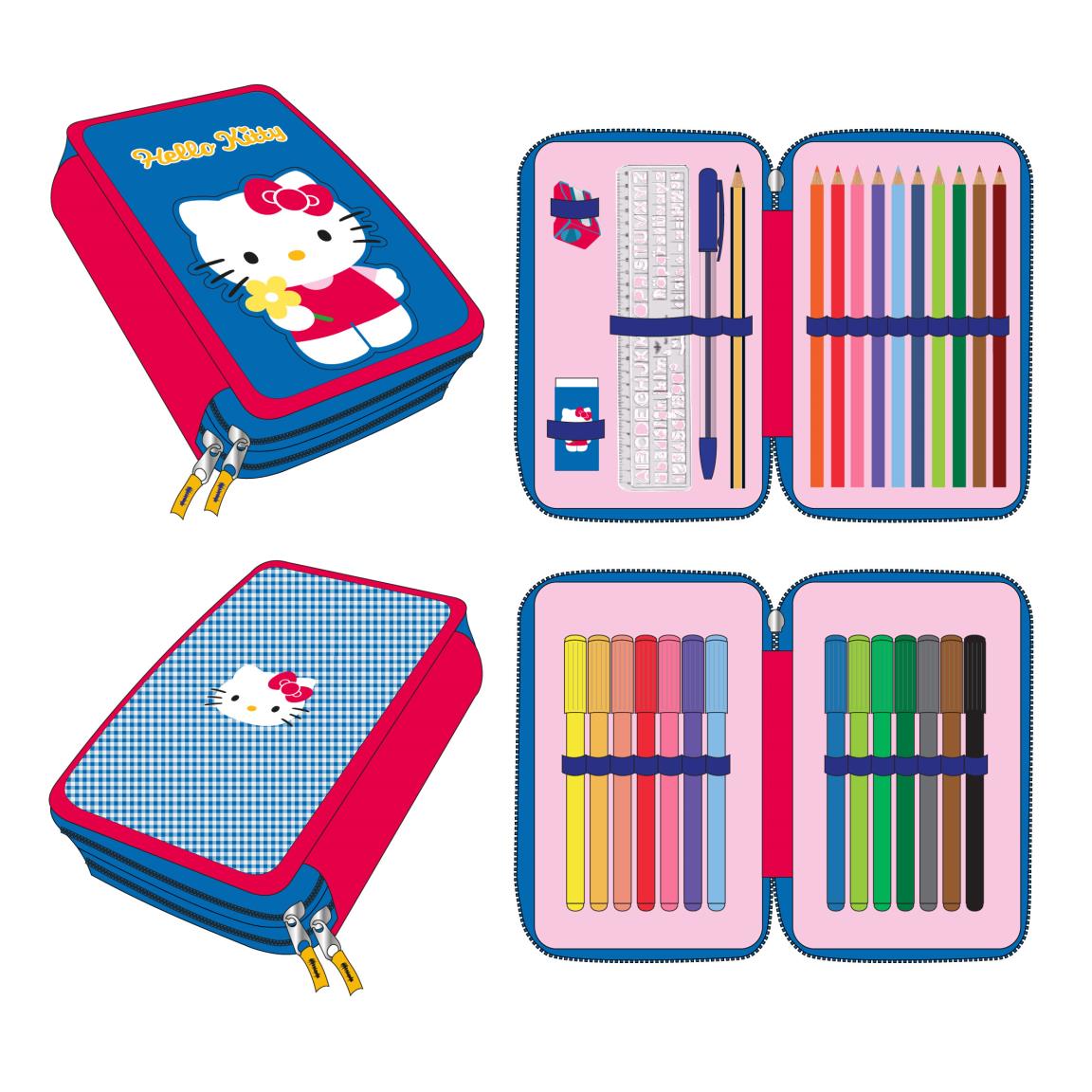 PLUMIER CON ACCESORIOS HELLO KITTY - Imagen 1