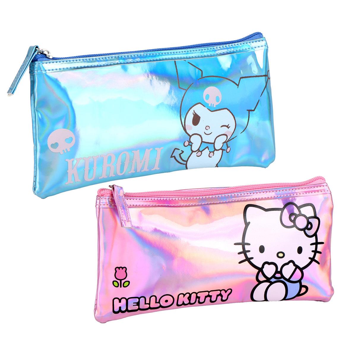 ESTUCHE PORTATODO IRIDISCENTE HELLO KITTY KUROMI - Imagen 2