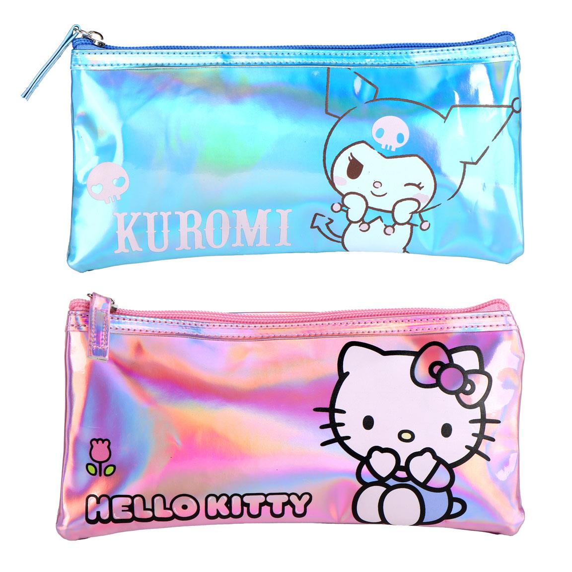 ESTUCHE PORTATODO IRIDISCENTE HELLO KITTY KUROMI - Imagen 3