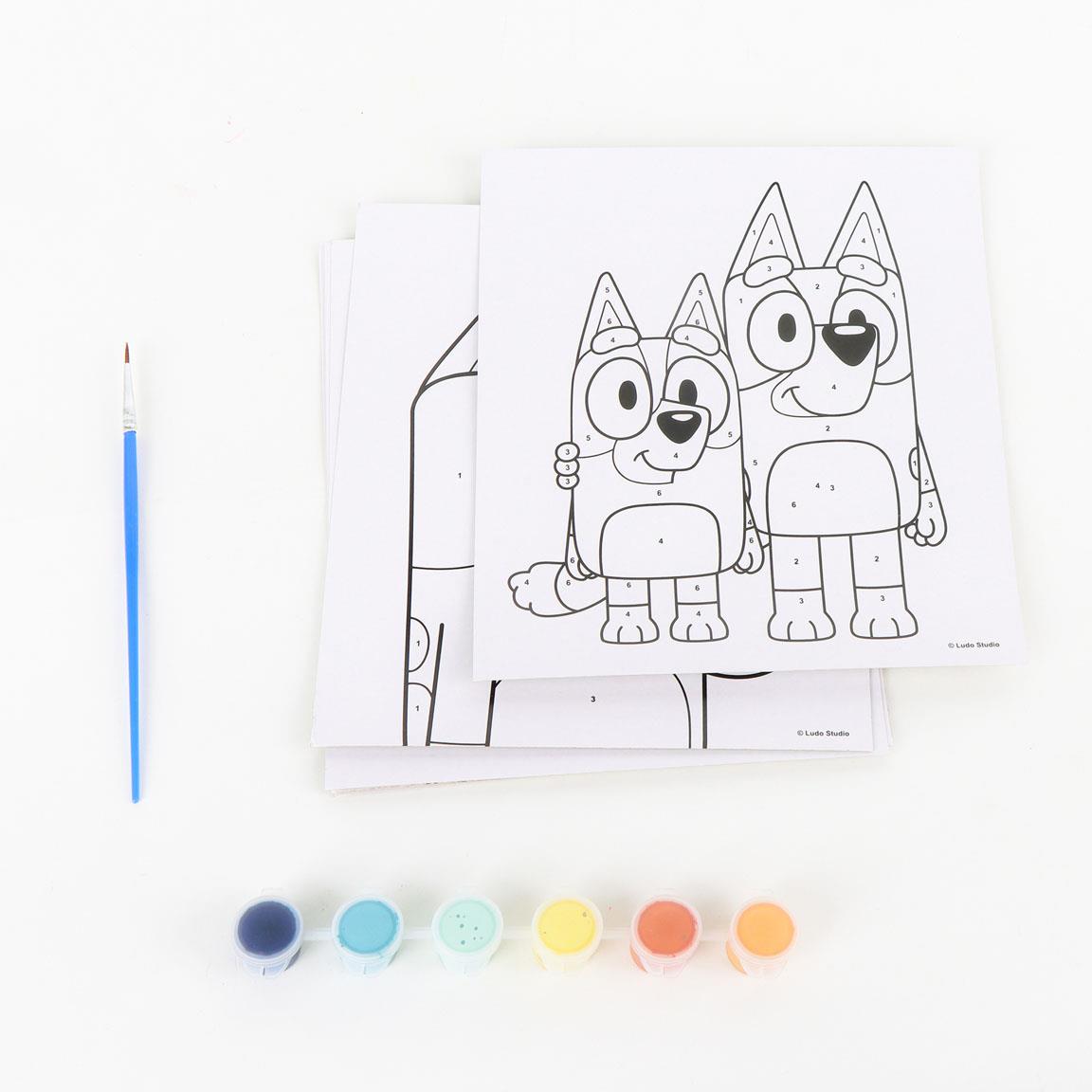 SET DE PAPELERÍA COLOREABLE BLUEY - Imagen 2