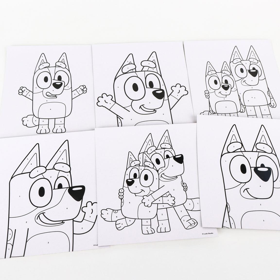 SET DE PAPELERÍA COLOREABLE BLUEY - Imagen 3