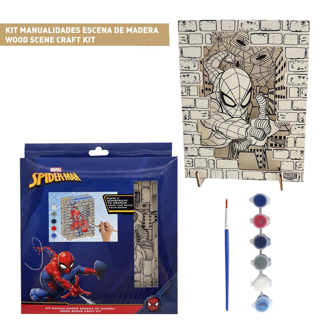 FIGURAS COLOREABLES MADERA SPIDERMAN - Imagen 1
