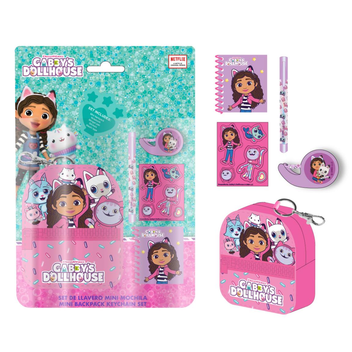 SET DE PAPELERÍA MINIMOCHILA GABBY´S DOLLHOUSE - Imagen 1