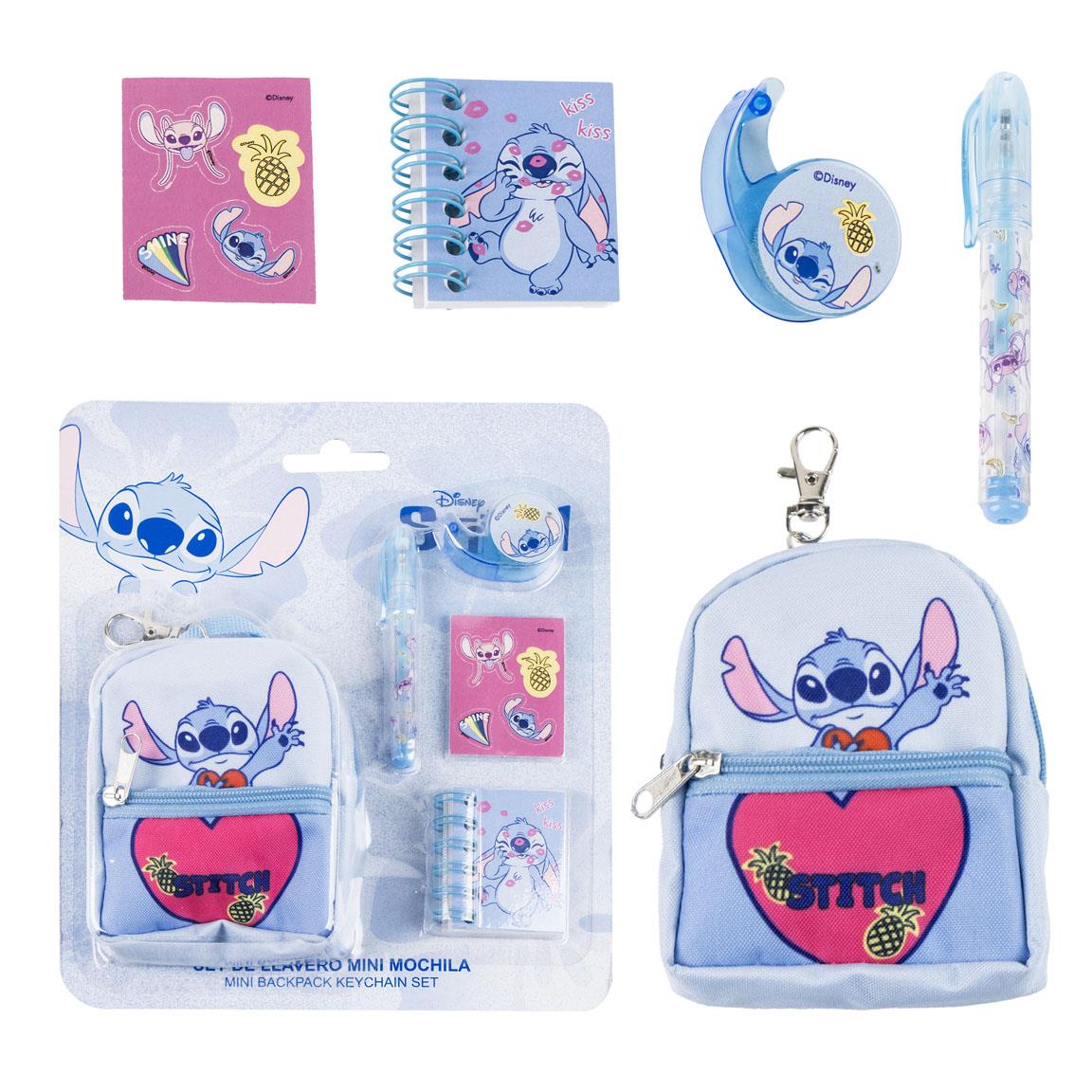 SET DE PAPELERÍA MINIMOCHILA STITCH - Imagen 1