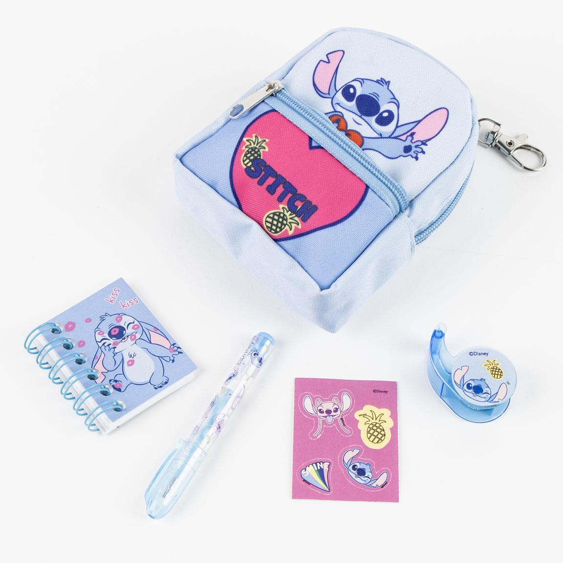SET DE PAPELERIA MINIMOCHILA STITCH