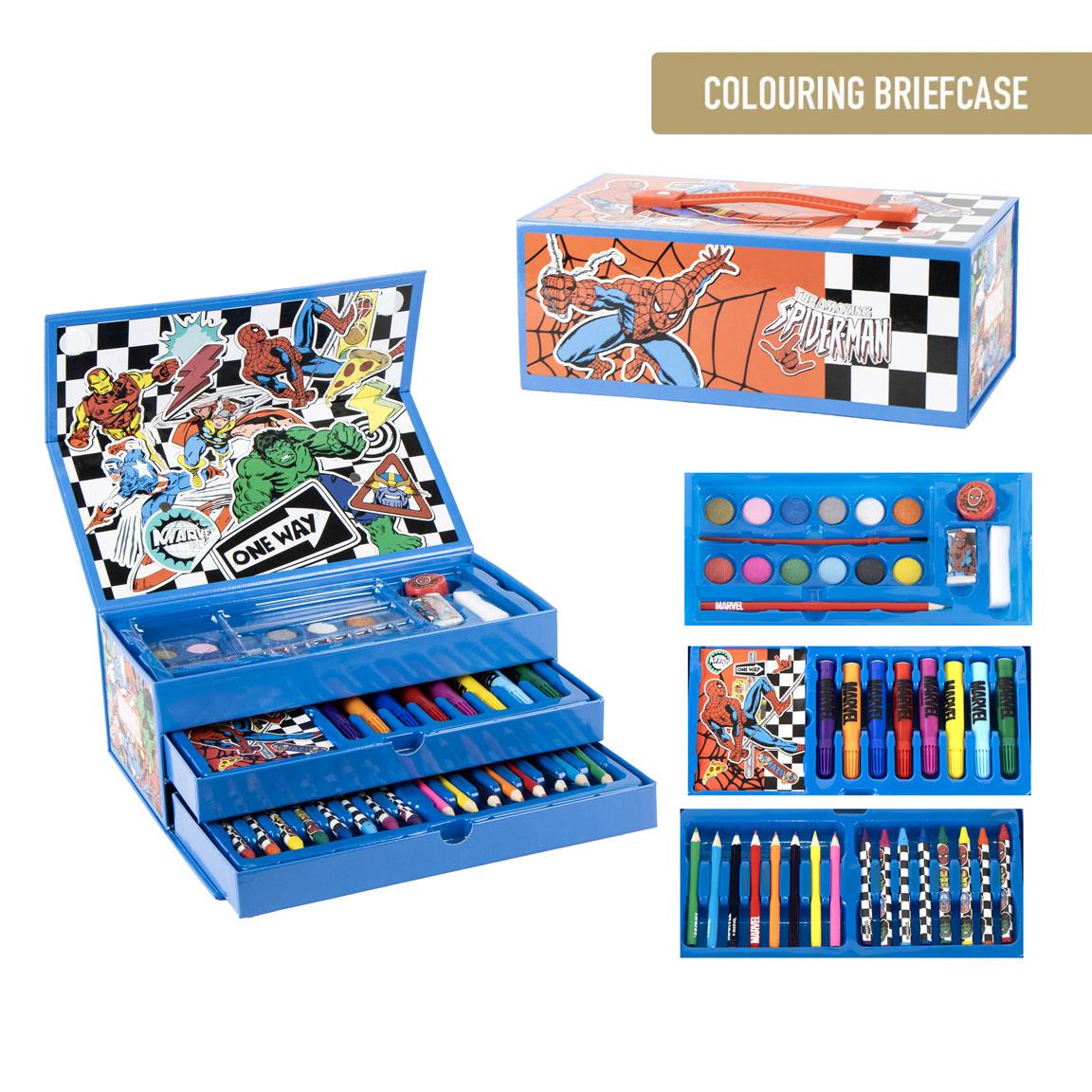 SET PAPELERÍA COLOREABLE MALETÍN AVENGERS - Imagen 1