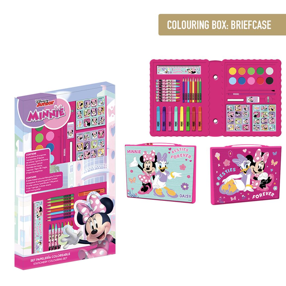 SET PAPELERÍA COLOREABLE CAJA MINNIE - Imagen 1