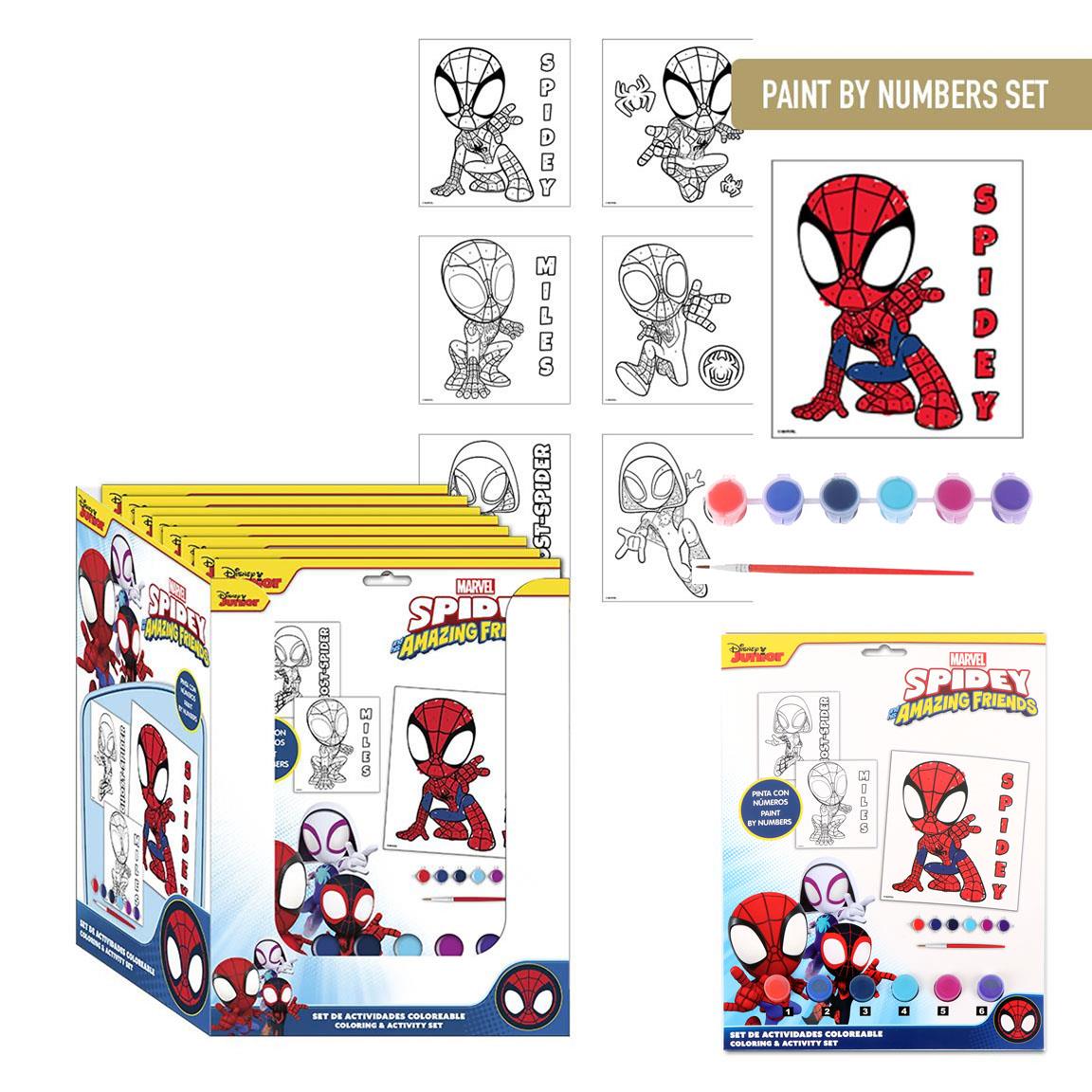 SET DE PAPELERÍA COLOREABLE SPIDEY - Imagen 1