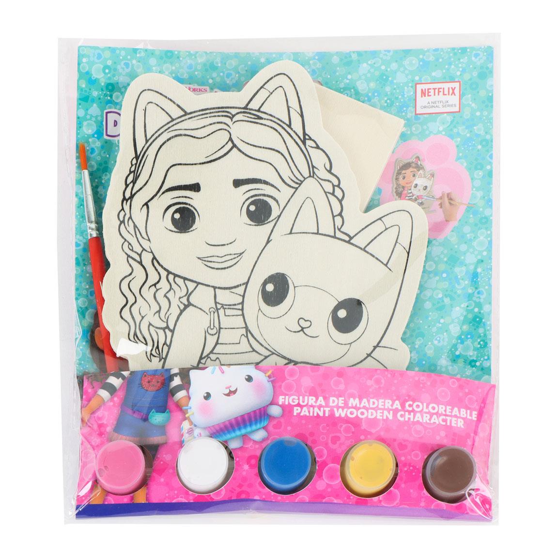 FIGURAS COLOREABLES MADERA GABBY´S DOLLHOUSE - Imagen 1