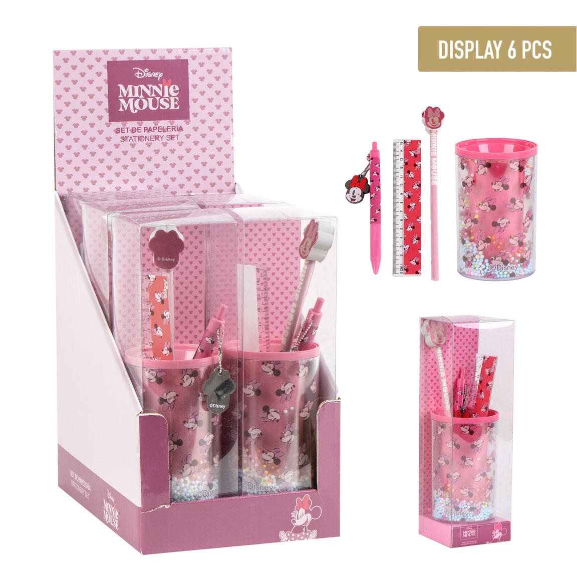 SET DE PAPELERÍA PORTALÁPICES MINNIE - Imagen 1