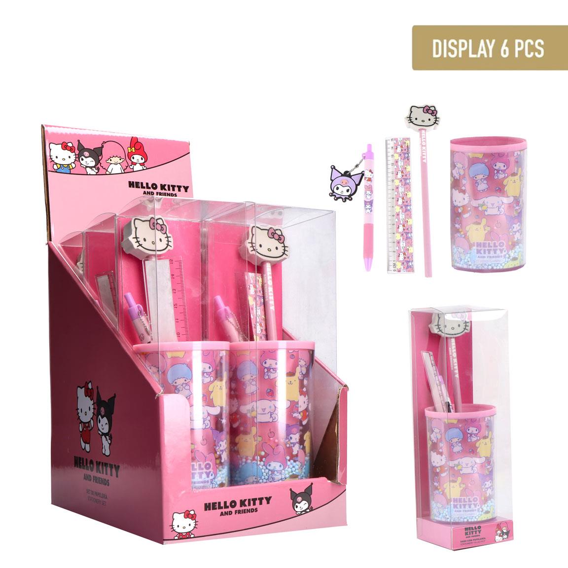 SET DE PAPELERÍA PORTALÁPICES HELLO KITTY - Imagen 1