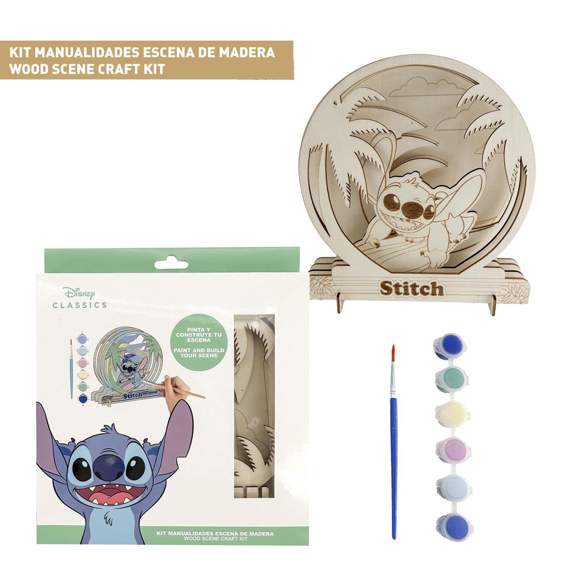 FIGURAS COLOREABLES MADERA STITCH - Imagen 1