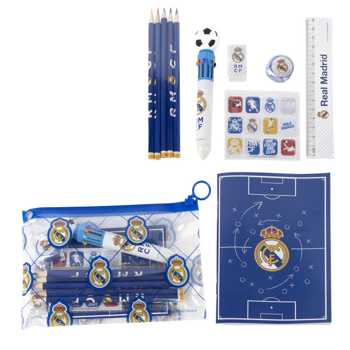 SET PAPELERÍA ESCOLAR EVA REAL MADRID - Imagen 1