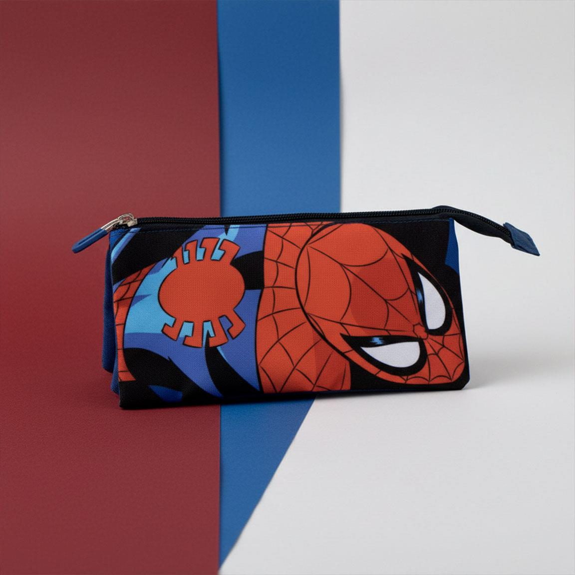 ESTUCHE PORTATODO 3 COMPARTIMENTOS SPIDERMAN