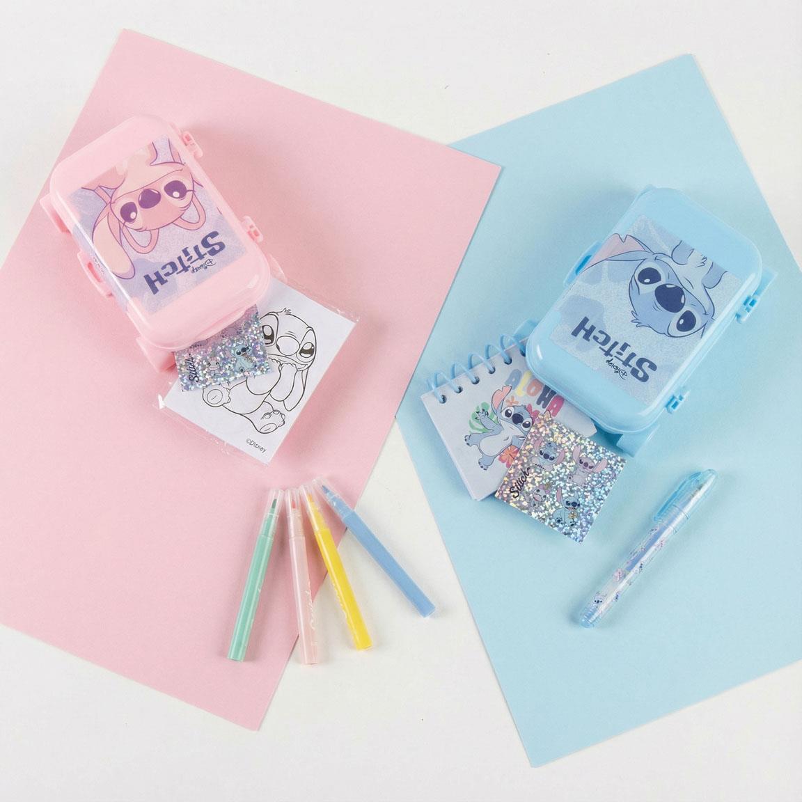 SET DE PAPELERIA SORPRESA STITCH