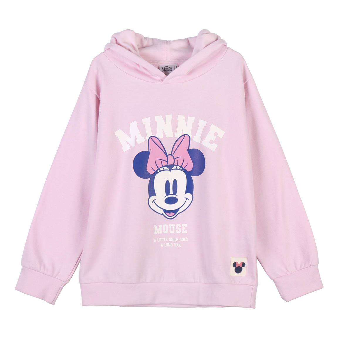 SUDADERA CON CAPUCHA COTTON BRUSHED MINNIE - Imagen 1