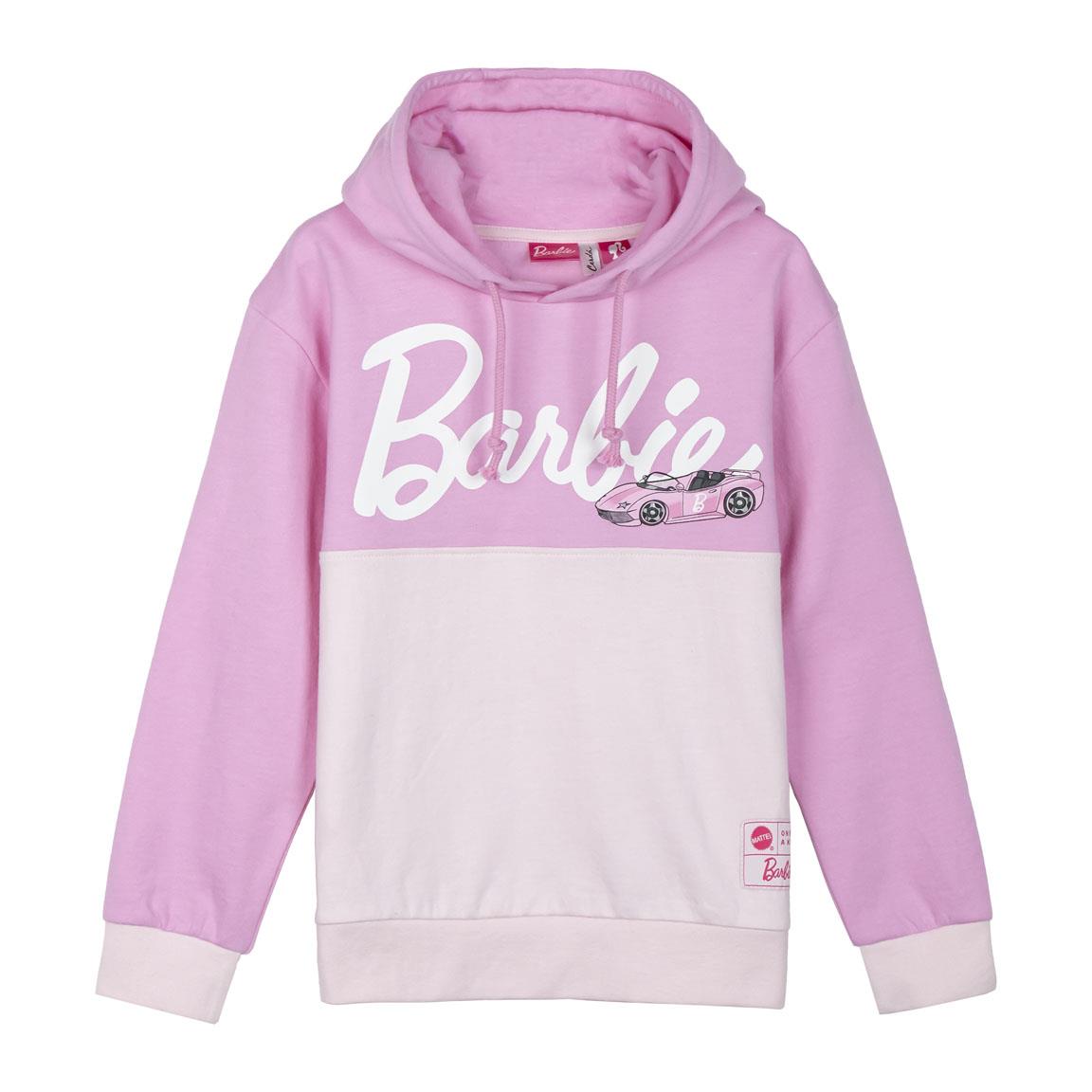 SUDADERA CON CAPUCHA COTTON BRUSHED BARBIE - Imagen 1