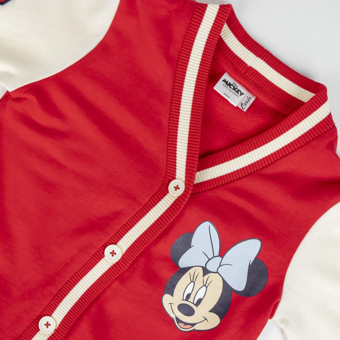 CHAQUETA COTTON BRUSHED BASEBALL MINNIE - Imagen 3