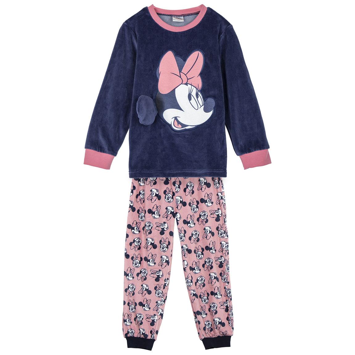 PIJAMA LARGO CORAL FLEECE APLICACIONES MINNIE - Imagen 1