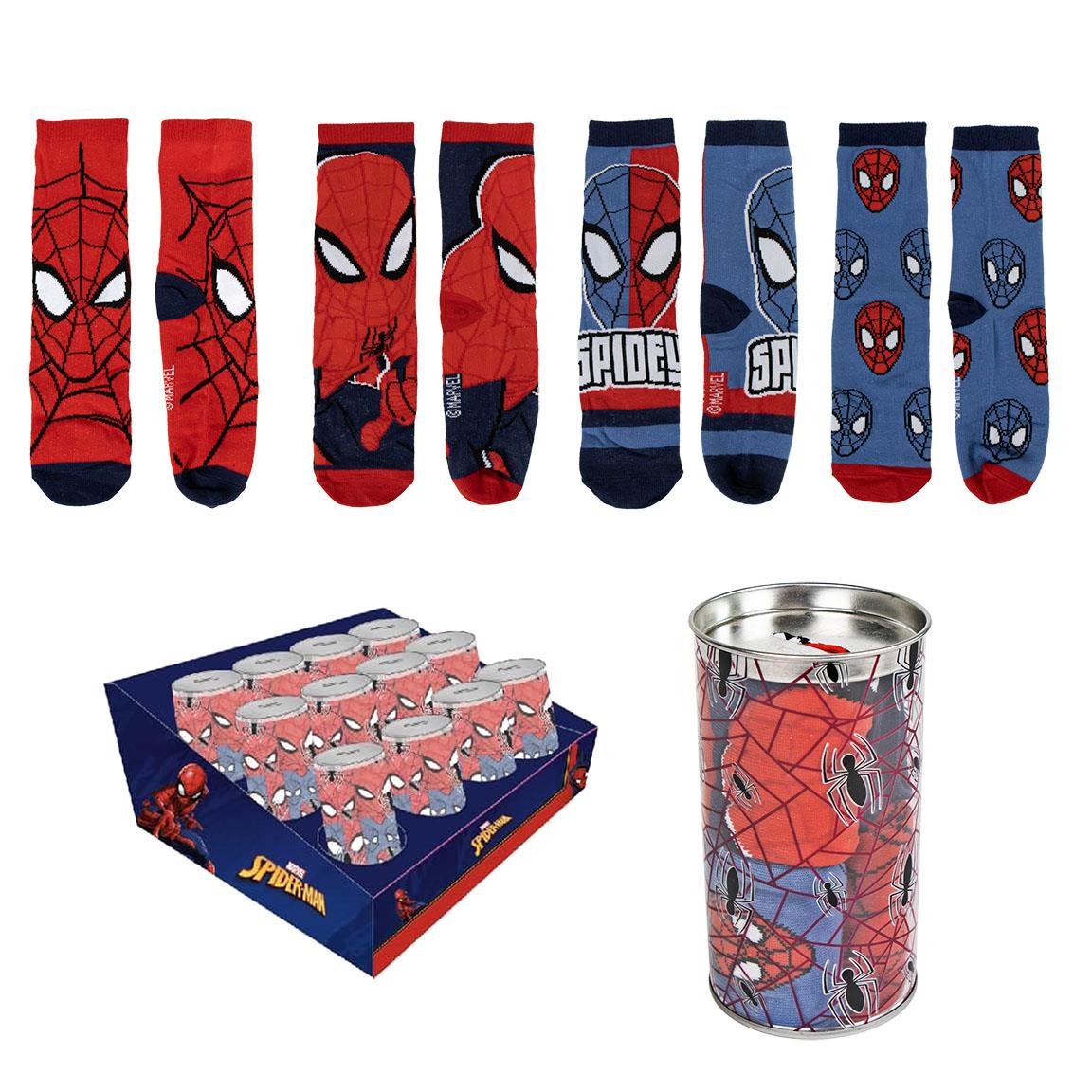 PACK CALCETINES 4 PIEZAS SPIDERMAN - Imagen 1