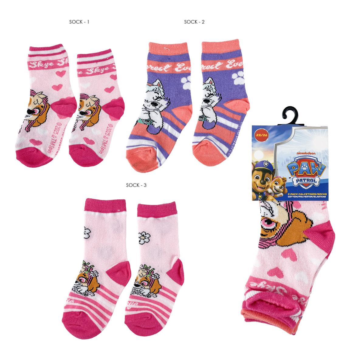 PACK CALCETINES NIÑA PAW PATROL - Imagen 1