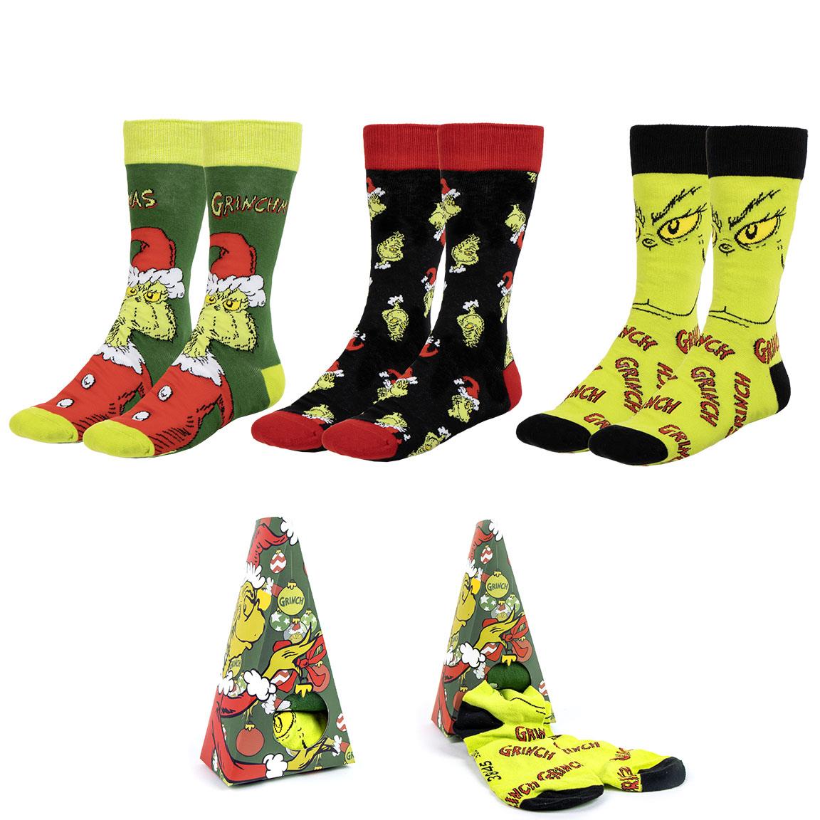 PACK CALCETINES 3 PIEZAS THE GRINCH - Imagen 1