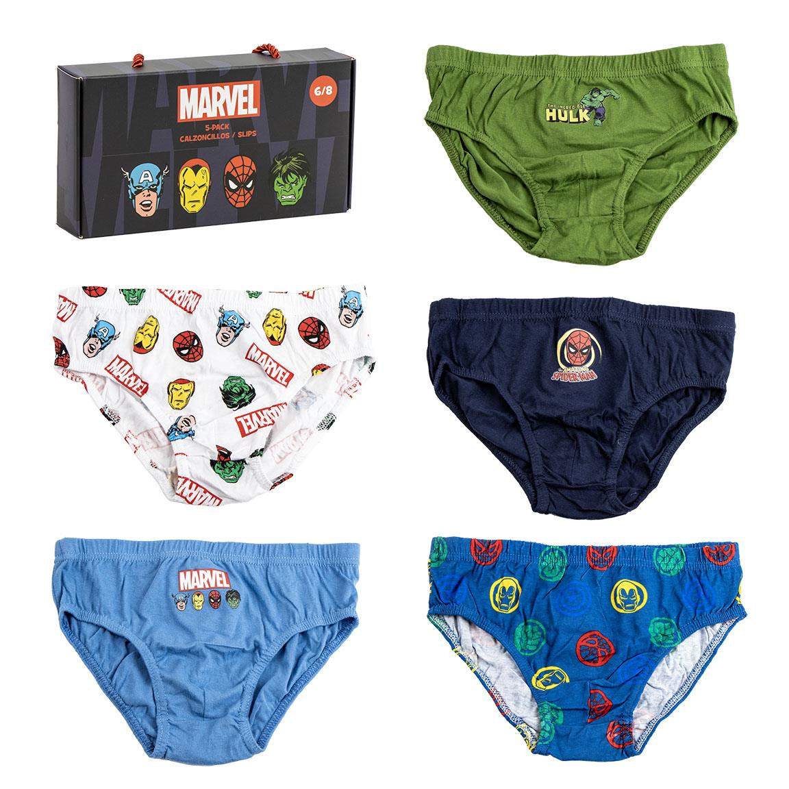 PACK CALZONCILLOS SINGLE JERSEY 5 PIEZAS MARVEL - Imagen 1