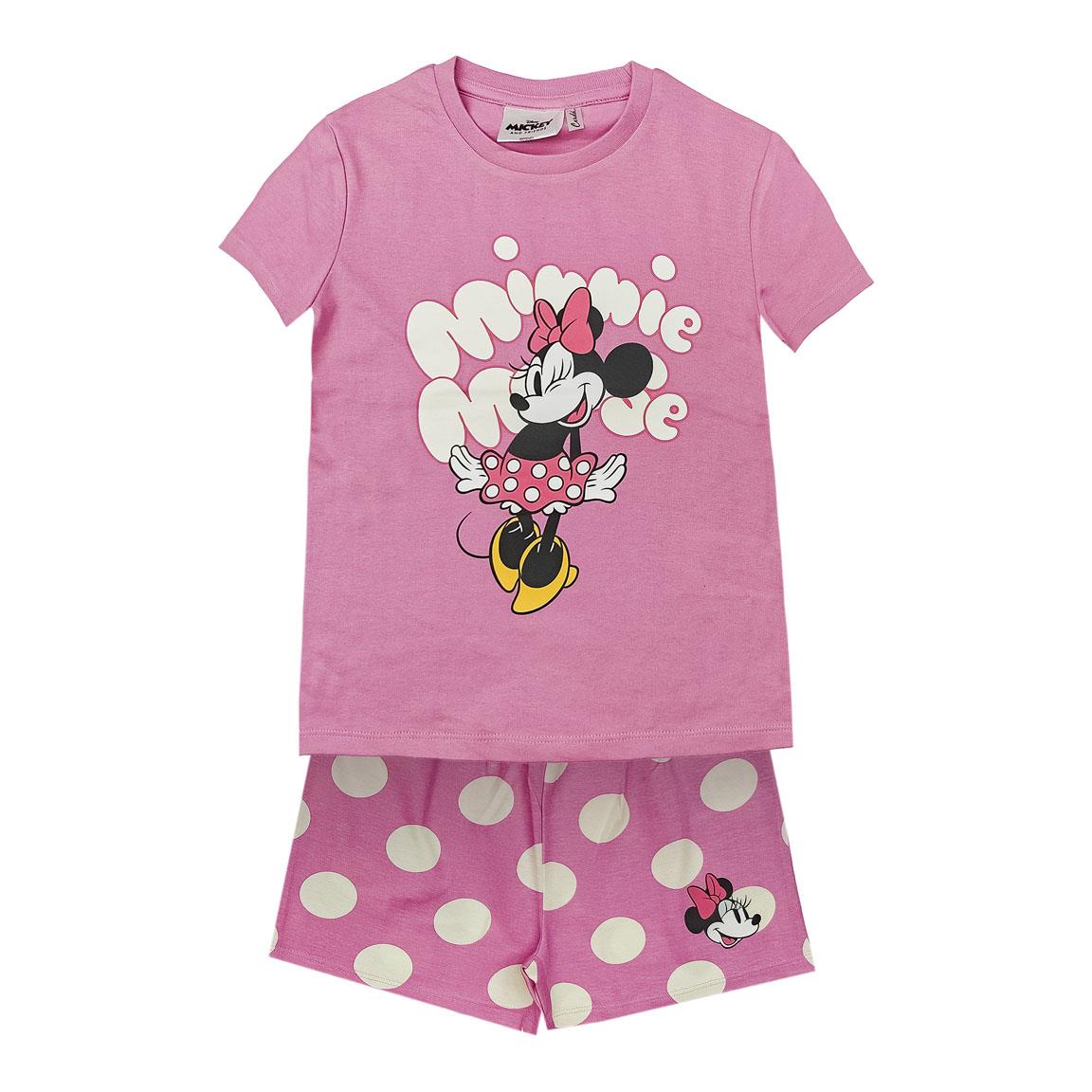 PIJAMA CORTO SINGLE JERSEY MINNIE - Imagen 1