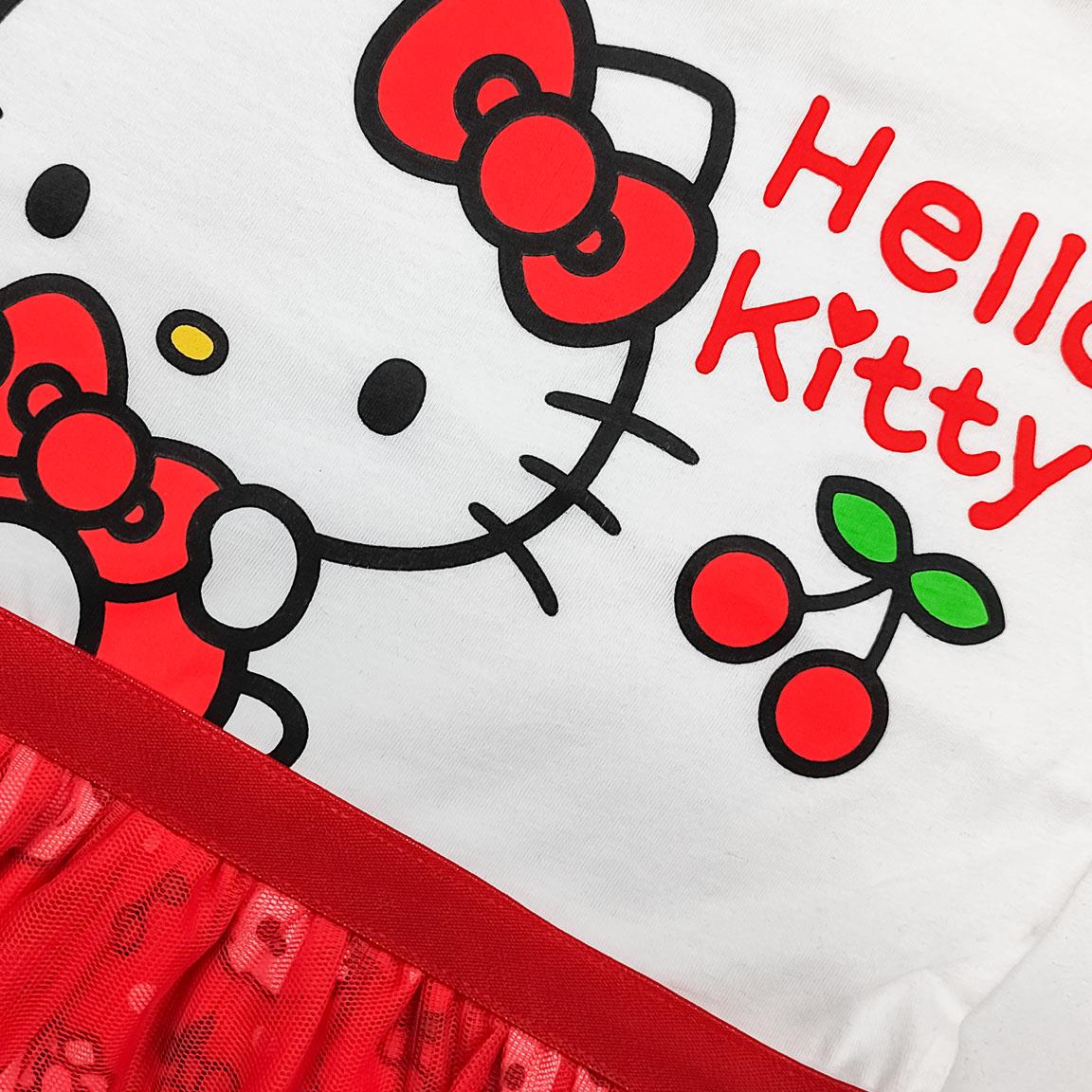 VESTIDO SINGLE JERSEY FANTASIA HELLO KITTY - Imagen 3