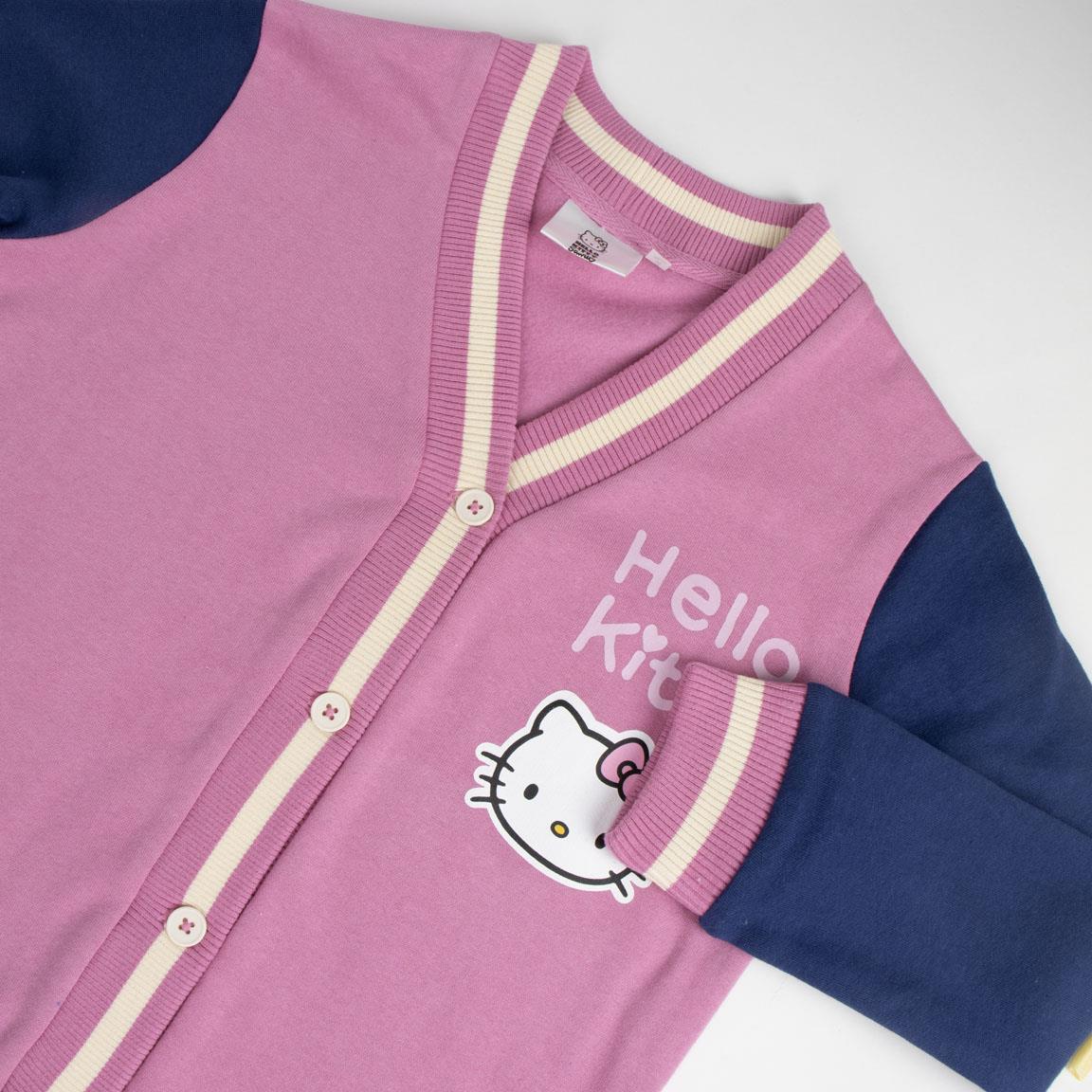 CHAQUETA COTTON BRUSHED BASEBALL HELLO KITTY - Imagen 3