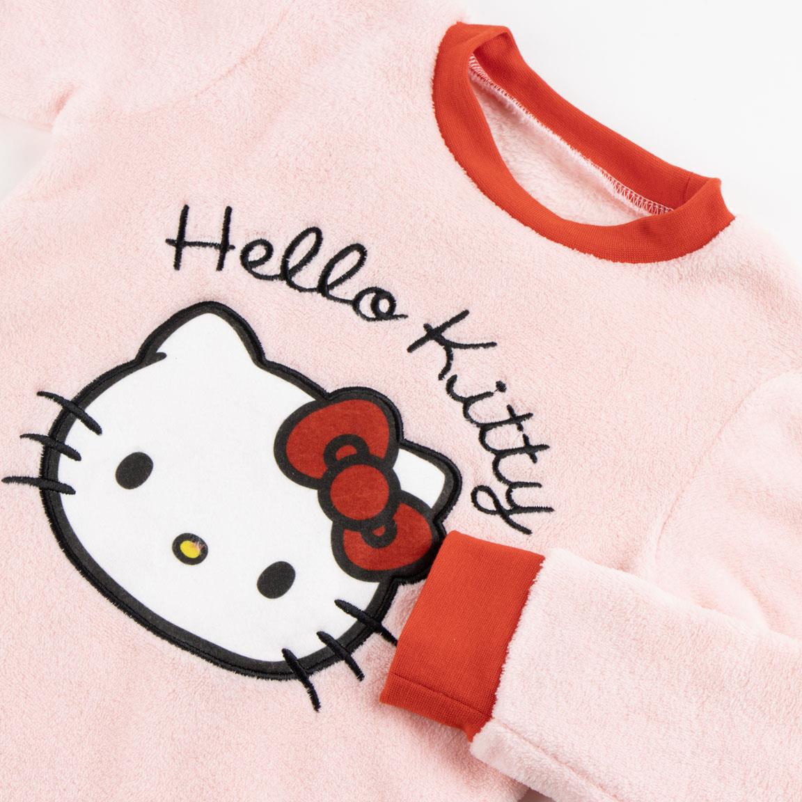 PIJAMA LARGO CORAL FLEECE APLICACIONES HELLO KITTY - Imagen 3