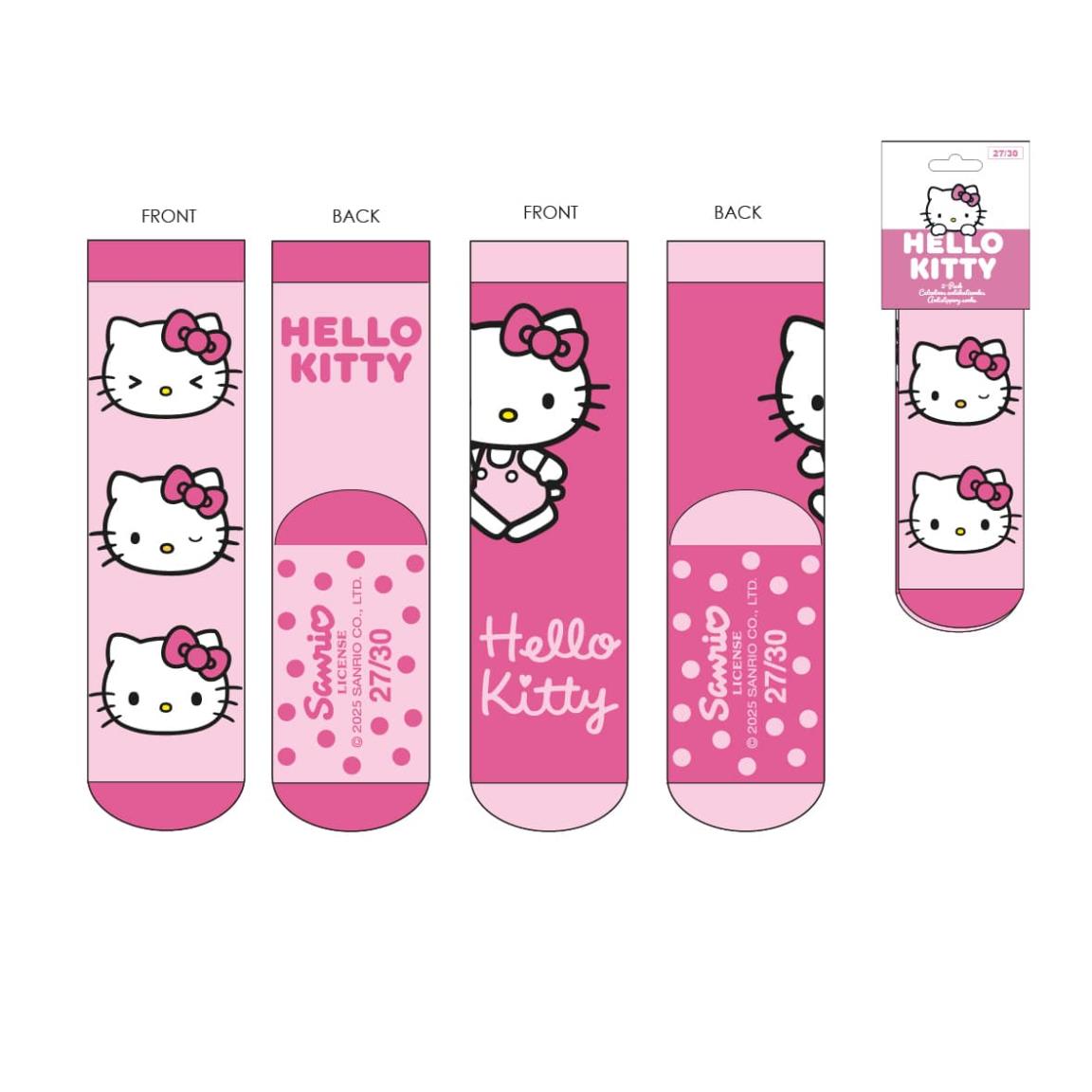 CALCETIN ANTIDESLIZANTE APLICACIONES HELLO KITTY - Imagen 1