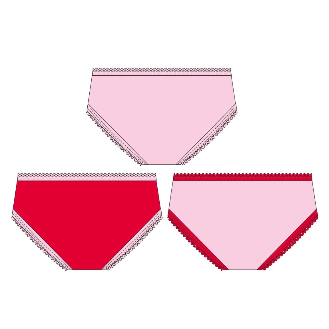 PACK BRAGUITAS SINGLE JERSEY 3 PIEZAS HELLO KITTY - Imagen 2