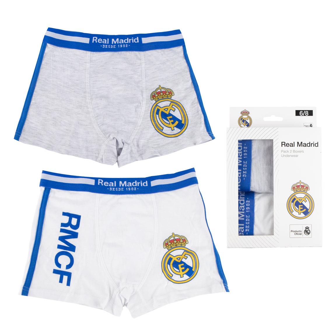 PACK BOXER SINGLE JERSEY 2 PIEZAS REAL MADRID - Imagen 1