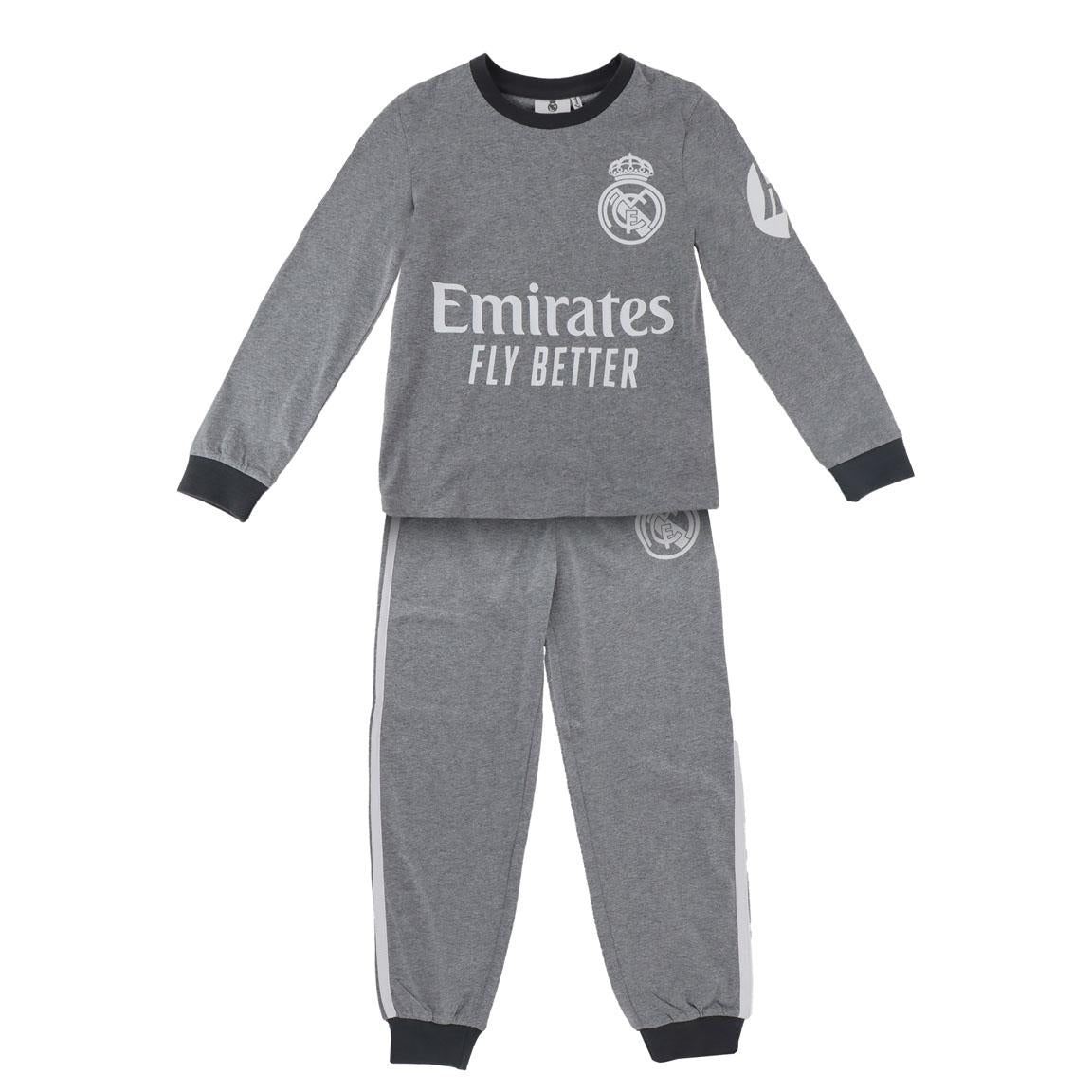 PIJAMA LARGO SINGLE JERSEY REAL MADRID - Imagen 1