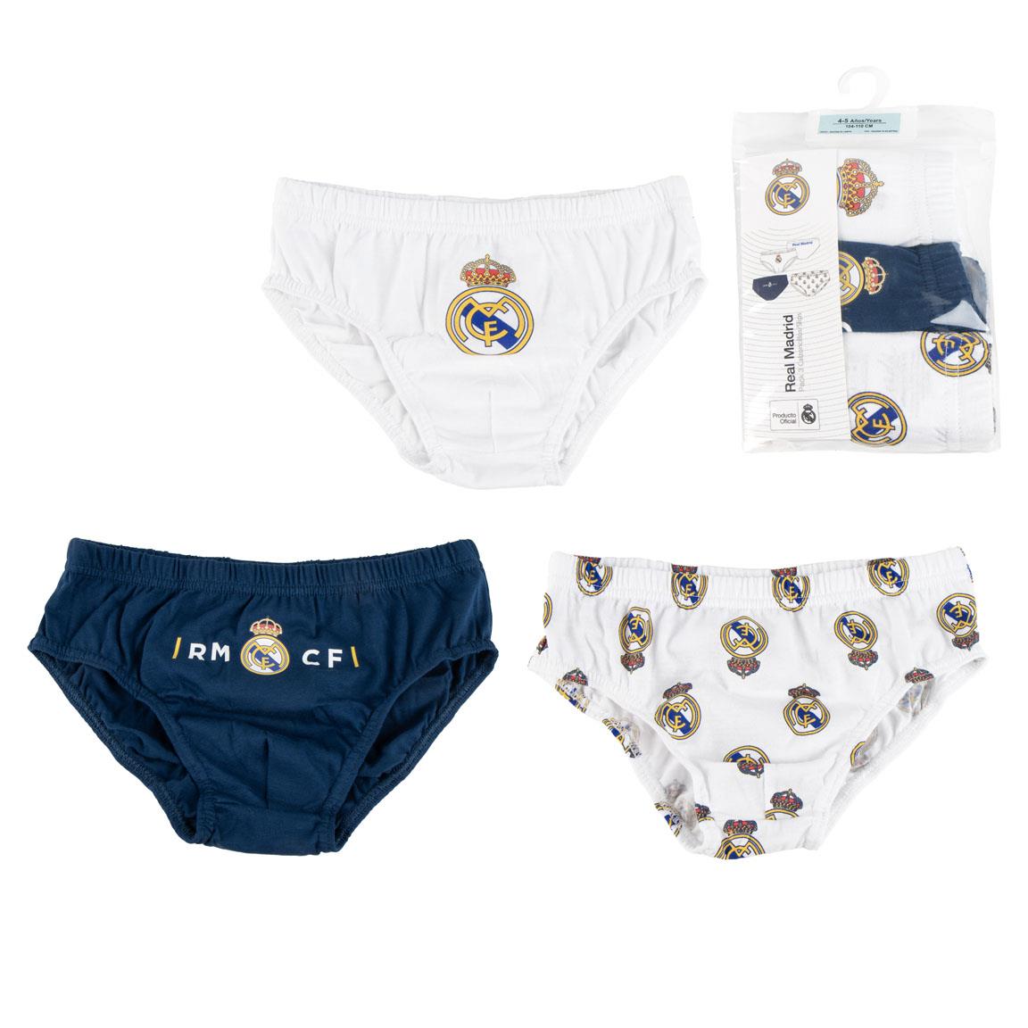 PACK CALZONCILLOS SINGLE JERSEY 3 PIEZAS REAL MADRID - Imagen 1