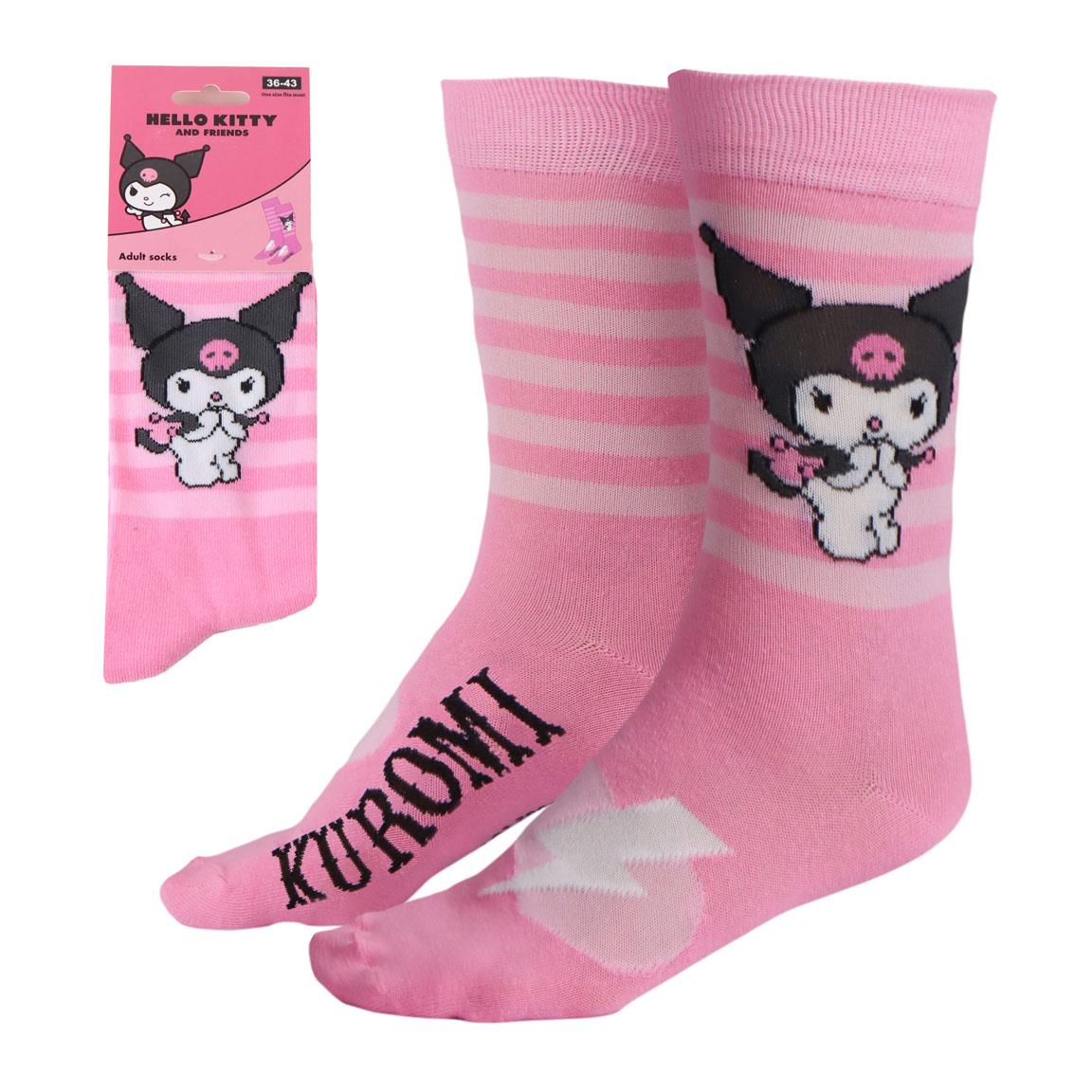 CALCETINES HELLO KITTY KUROMI - Imagen 1