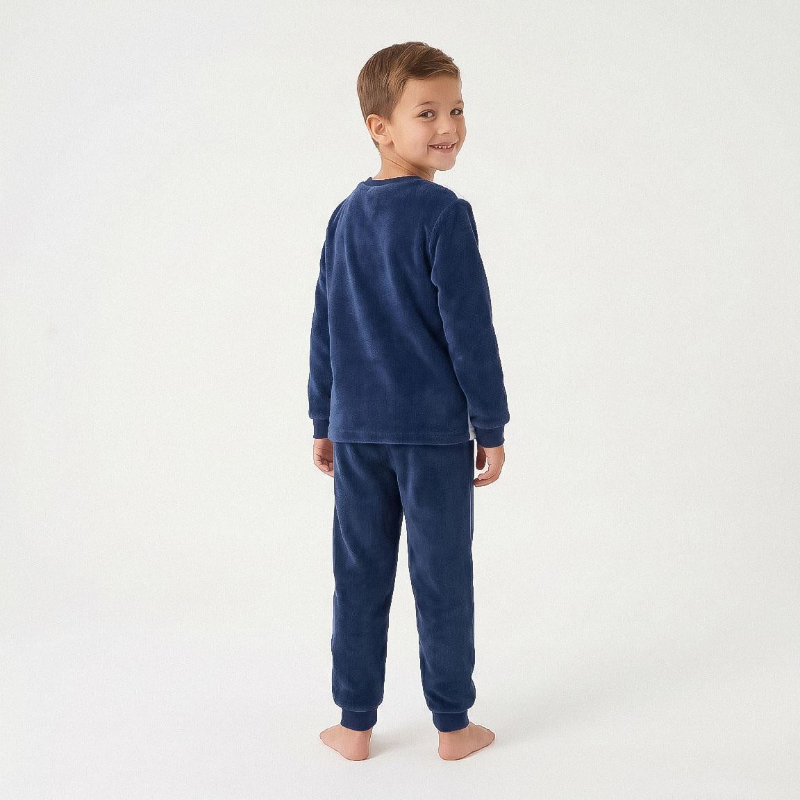 PIJAMA LARGO CORAL FLEECE APLICACIONES REAL MADRID