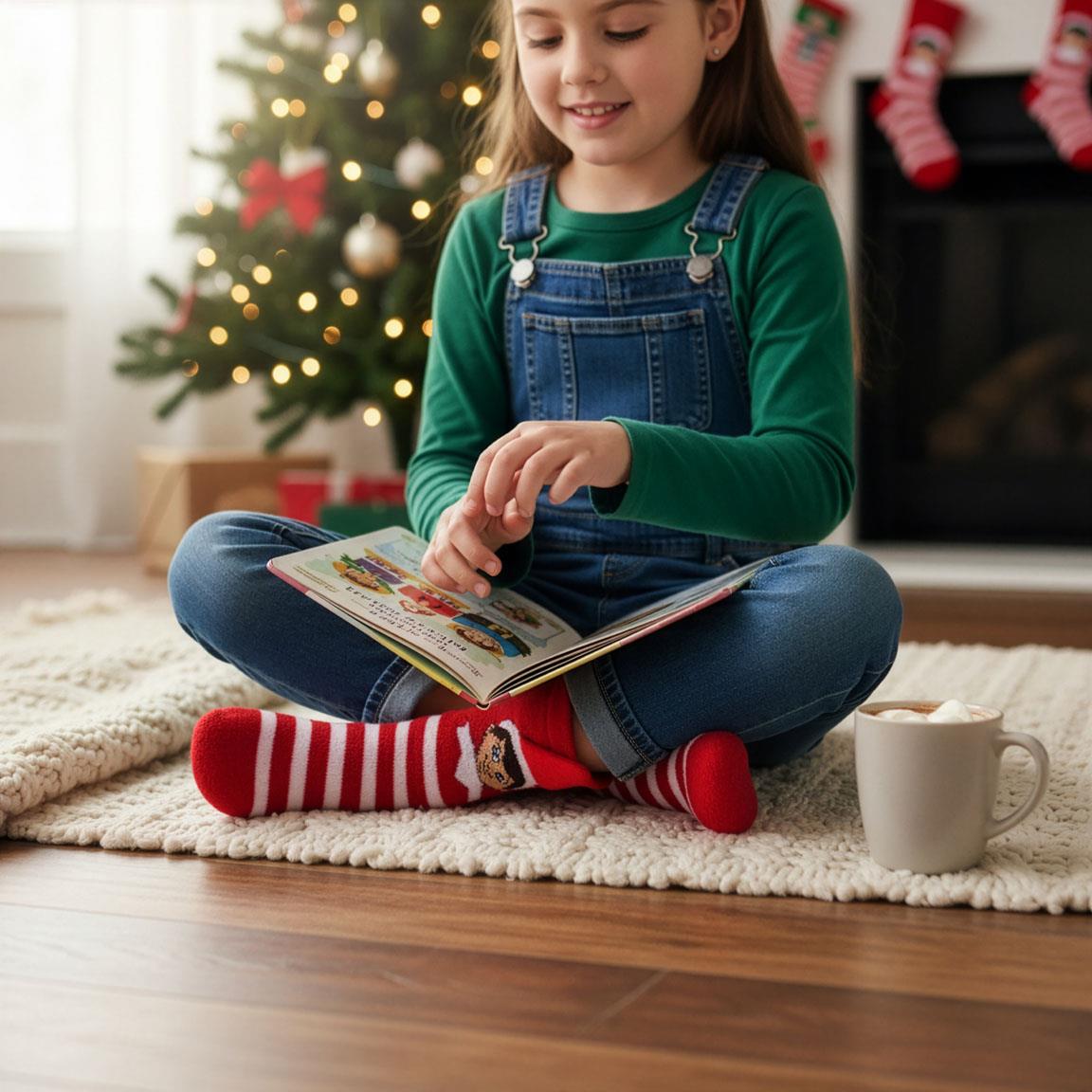 CALCETIN ANTIDESLIZANTE NAVIDEÑO THE ELF