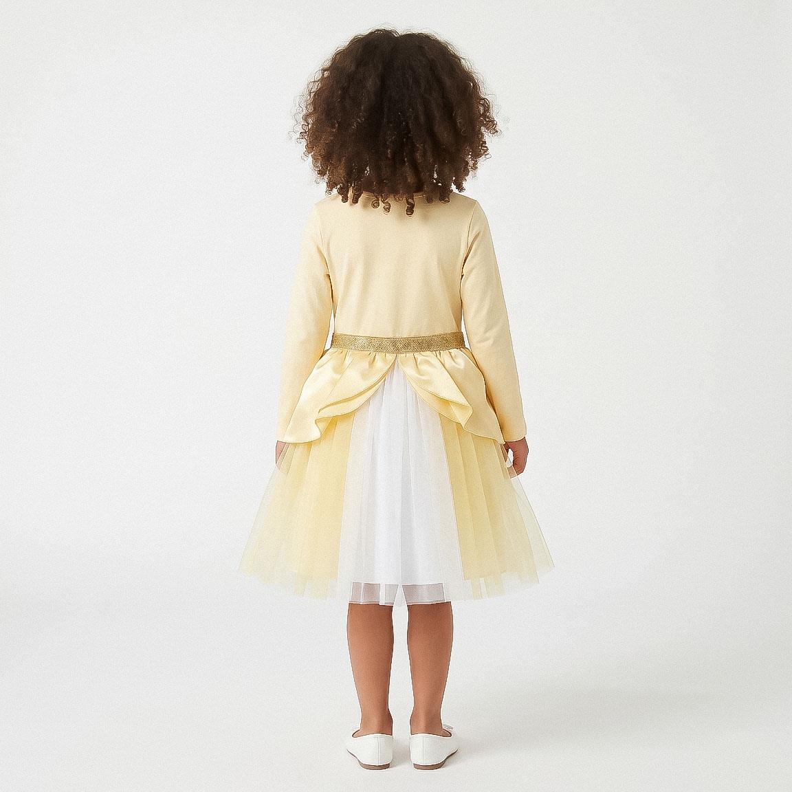 VESTIDO SINGLE JERSEY FANTASIA PRINCESS BELLA Y BESTIA