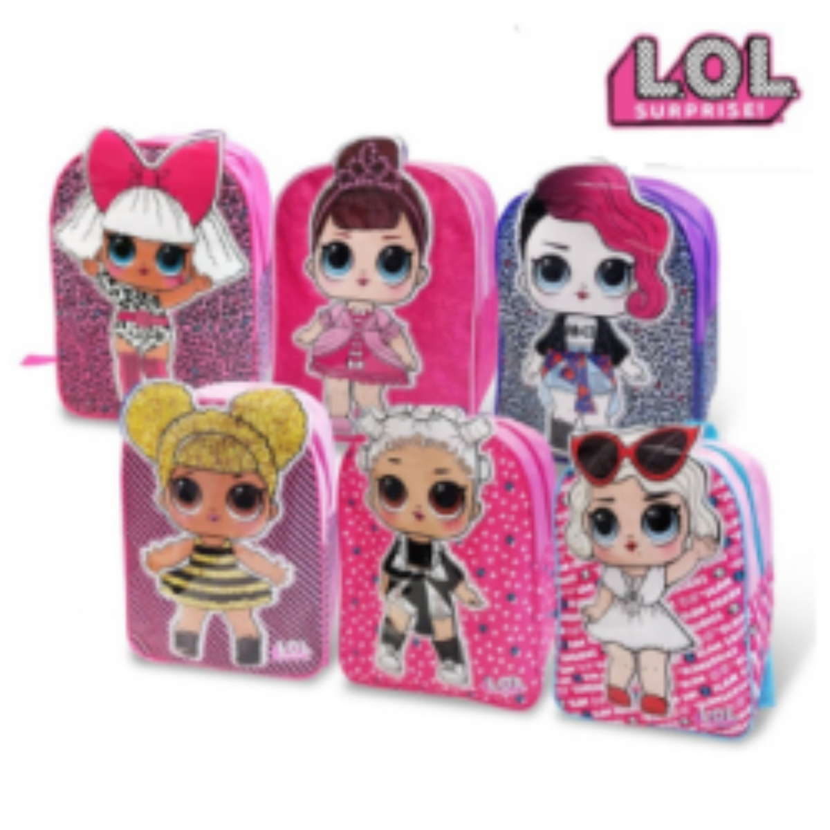 MOCHILA INFANTIL 3D SURTIDA LOL SURPRISE
