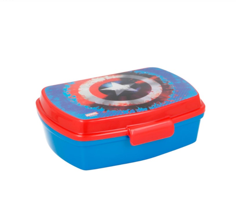 ILLUSION RECTANGULAR CAPTAIN AMERICA SANDWICH BOX