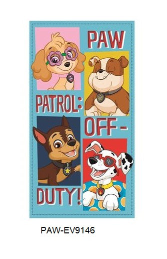 PAW PATROL MICROFIBER BEACH TOWEL