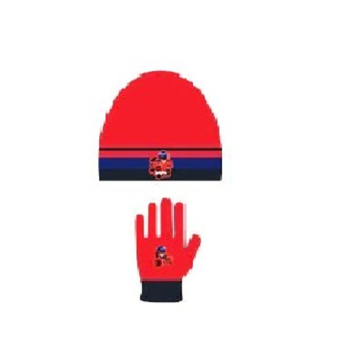 SET GORRO Y GUANTES SURTIDO LADYBUG 100% COTTON