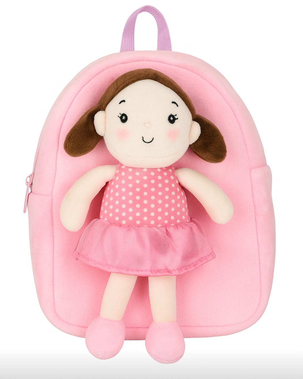 MOCHILA INFANTIL PELUCHE MUÑECA EXTRAIBLE