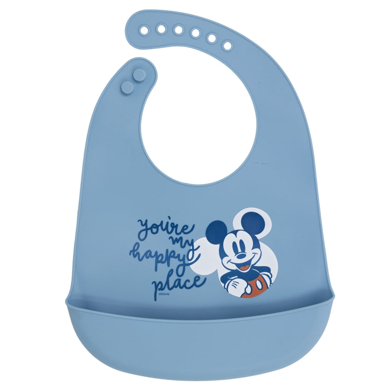 BABERO DE SILICONA MICKEY MOUSE FULL OF SMILES - Imagen 1
