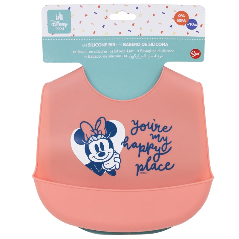 BABERO DE SILICONA MINNIE MOUSE HEART FULL - Imagen 2