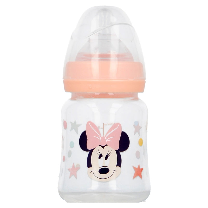 BIBERON CUELLO ANCHO 150 ML TETINA SILICONA 3 POSICIONES MINNIE INDIGO DREAMS - Imagen 2