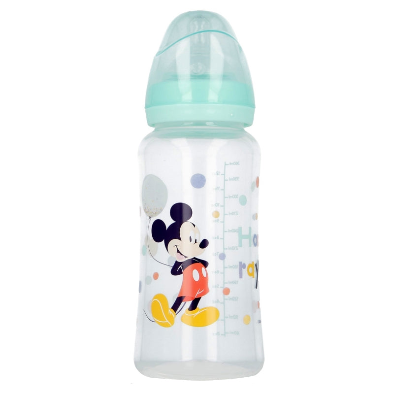 BIBERON CUELLO ANCHO 360 ML TETINA SILICONA 3 POSICIONES COOL LIKE MICKEY - Imagen 2