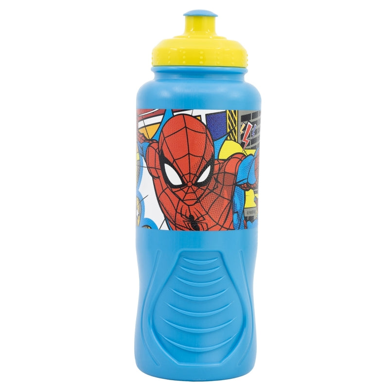 BOTELLA ERGONOMICA 430 ML SPIDERMAN MIDNIGHT FLYER - Imagen 1